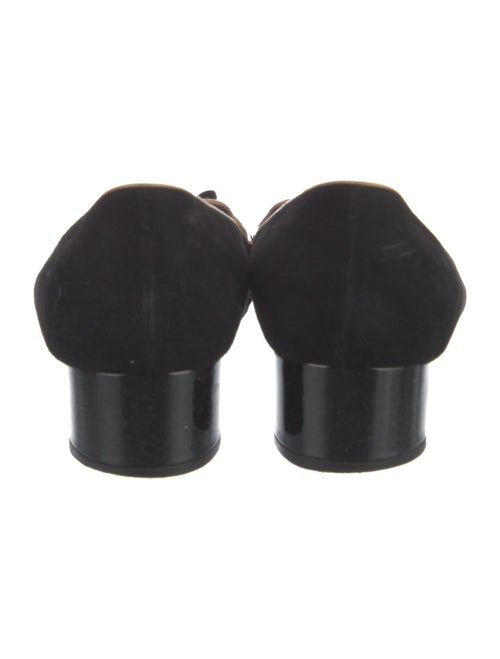 Louis Vuitton Suede Bow Accents Pumps