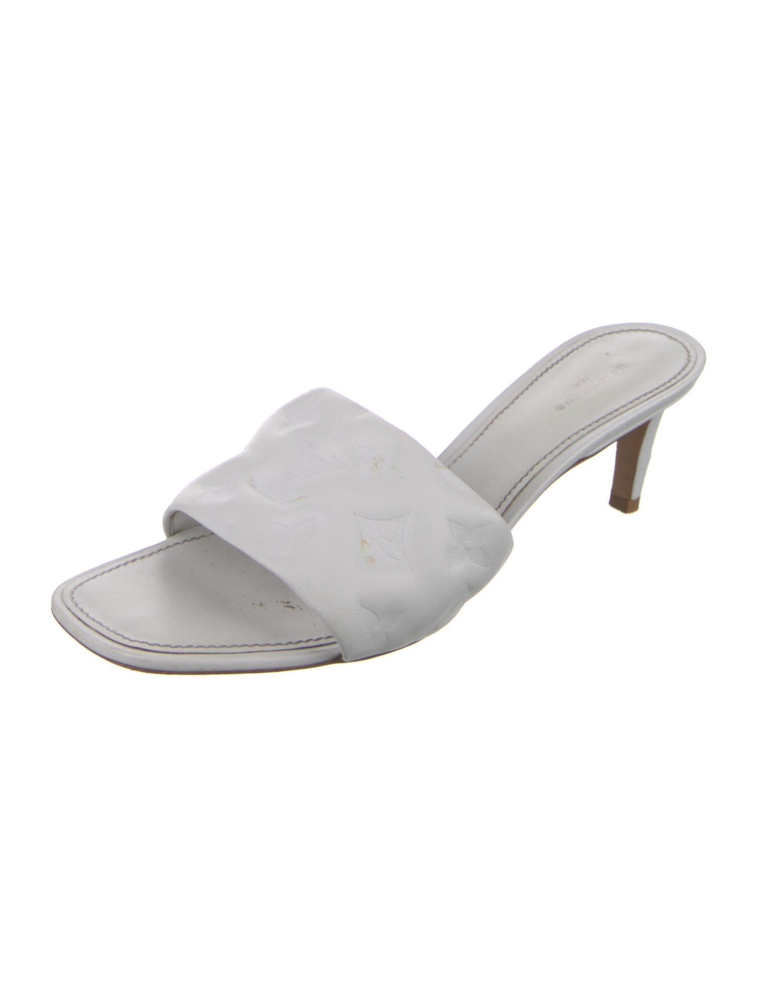 Louis Vuitton LV Monogram Leather Slides