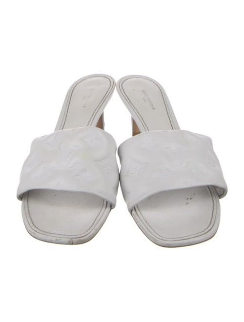 Louis Vuitton LV Monogram Leather Slides