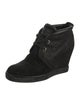 Louis Vuitton LV Monogram Suede Lace-Up Boots
