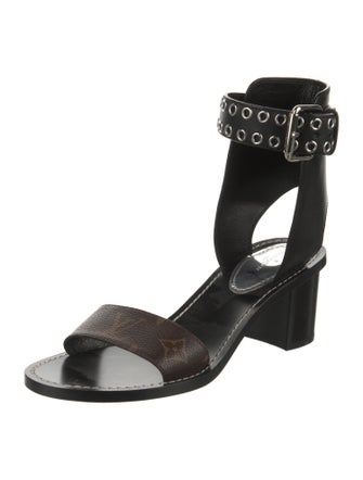 Louis Vuitton LV Monogram Leather Gladiator Sandals