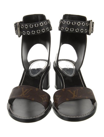 Louis Vuitton LV Monogram Leather Gladiator Sandals