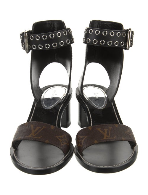 Louis Vuitton LV Monogram Leather Gladiator Sandals