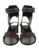 Louis Vuitton LV Monogram Leather Gladiator Sandals