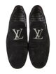 Louis Vuitton Suede Embroidered Accent Loafers