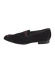 Louis Vuitton Velvet Embroidered Accent Loafers