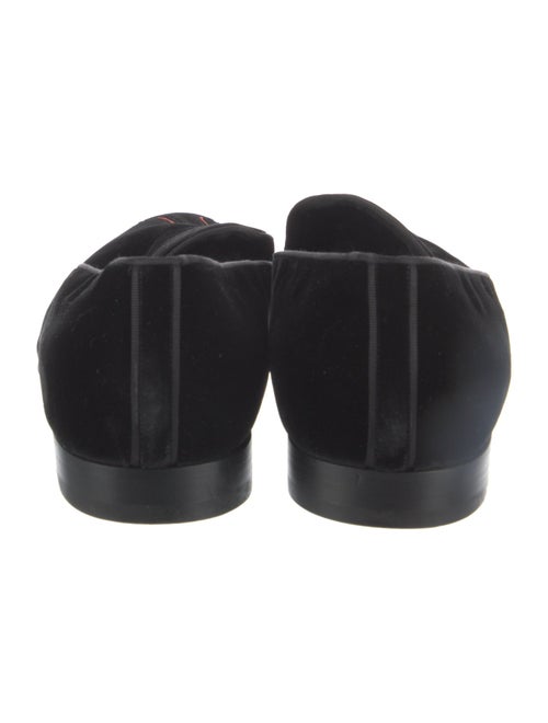 Louis Vuitton Velvet Embroidered Accent Loafers