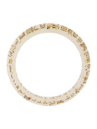 Louis Vuitton Resin & Crystal Inclusion Bangle Bracelet