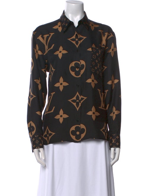 Louis Vuitton 2023 Silk Button-Up Top