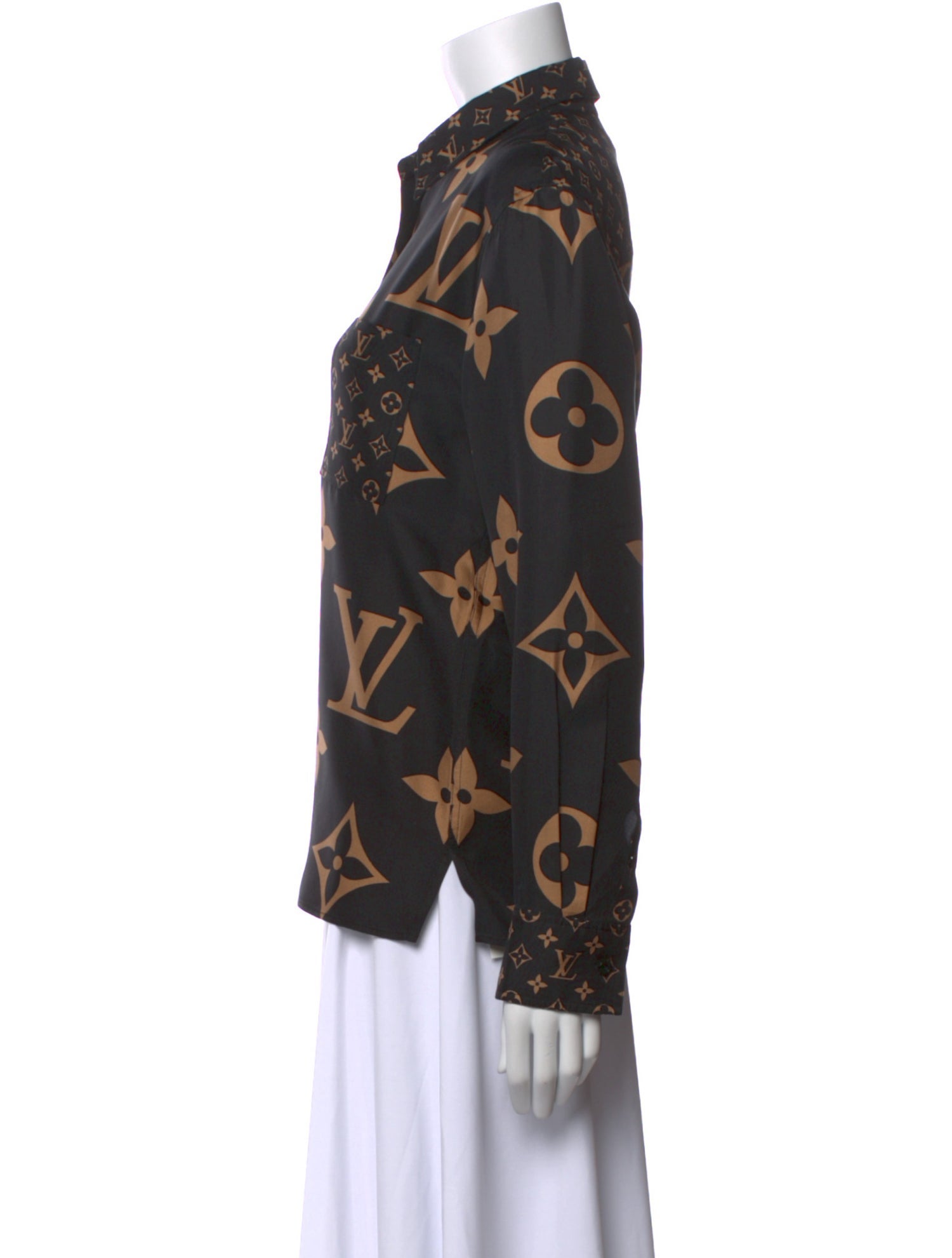 Louis Vuitton 2023 Silk Button-Up Top