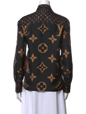 Louis Vuitton 2023 Silk Button-Up Top