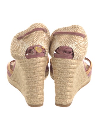 Louis Vuitton Suede Colorblock Pattern Espadrilles