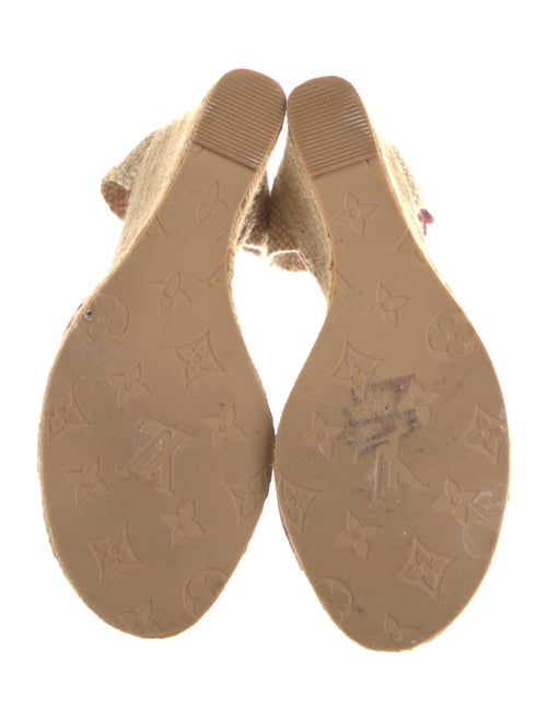 Louis Vuitton Suede Colorblock Pattern Espadrilles