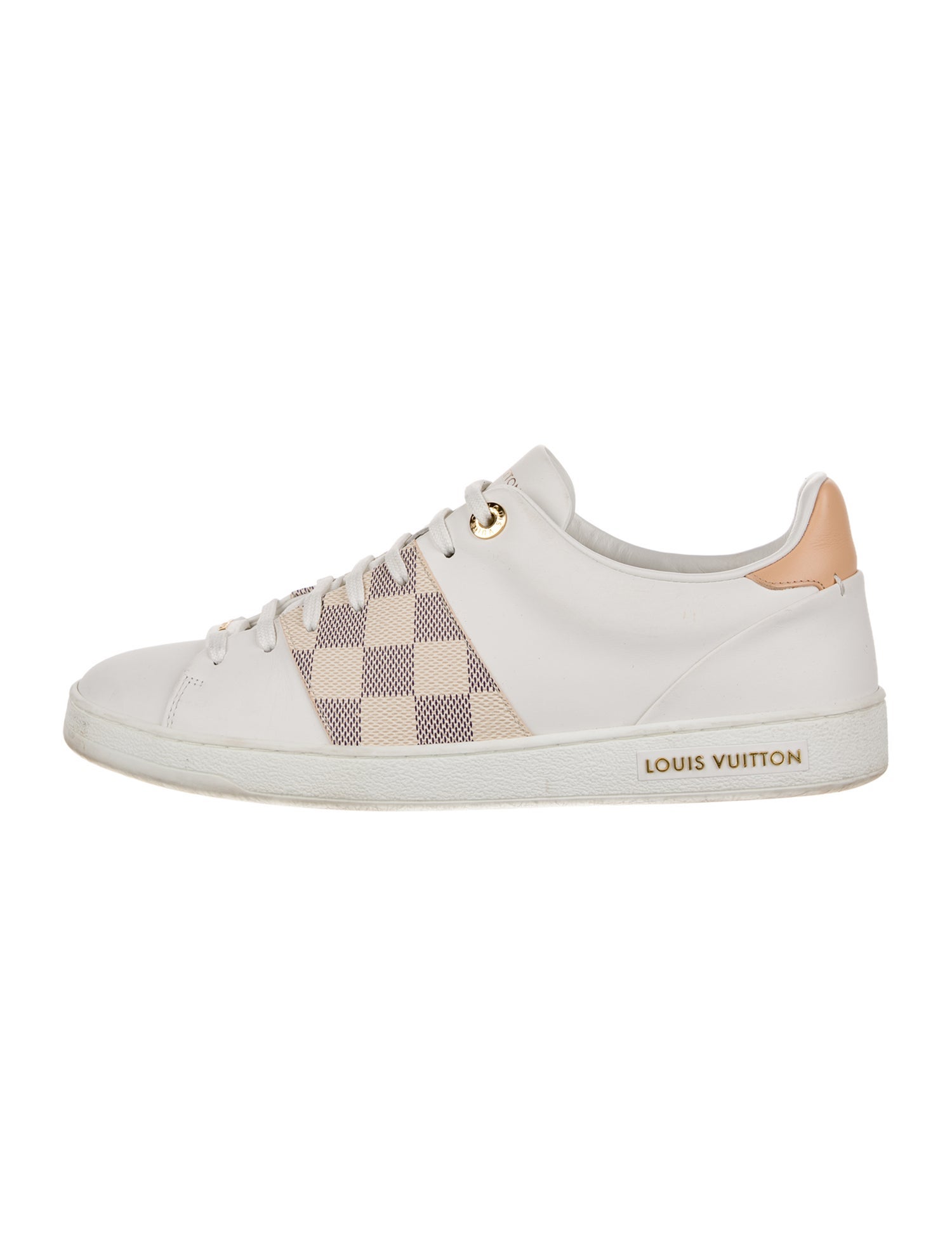 Louis Vuitton Damier Azur Pattern Leather Sneakers