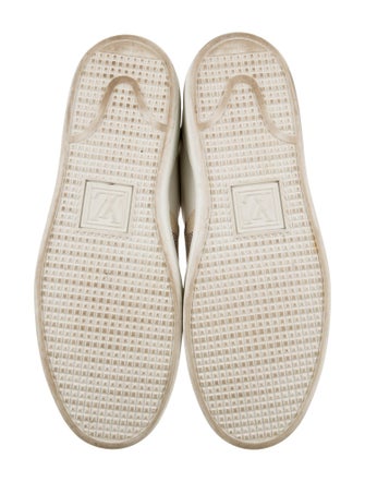 Louis Vuitton Damier Azur Pattern Leather Sneakers