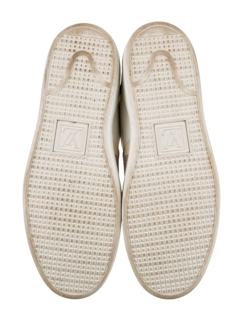 Louis Vuitton Damier Azur Pattern Leather Sneakers