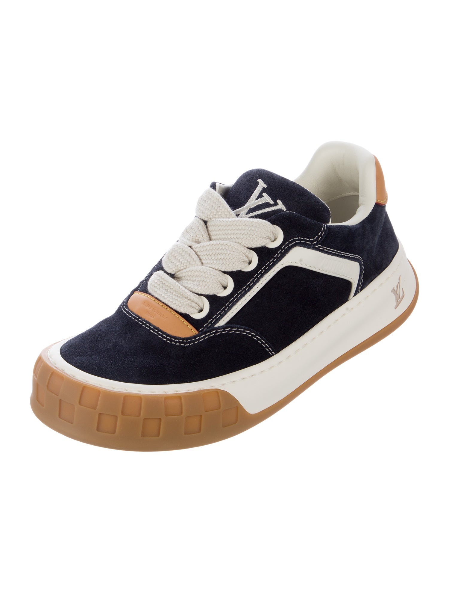 Louis Vuitton LV Monogram Suede Sneakers