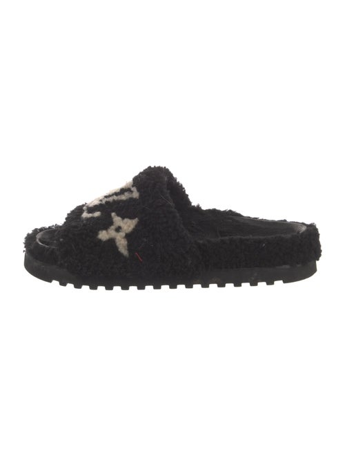Louis Vuitton Shearling Printed Slides