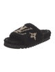 Louis Vuitton Shearling Printed Slides