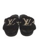 Louis Vuitton Shearling Printed Slides