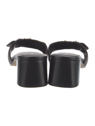 Louis Vuitton LV Monogram Studded Accents Slides