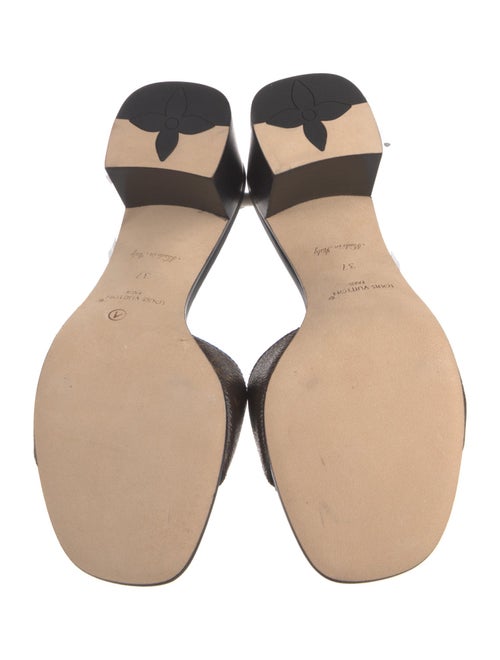 Louis Vuitton LV Monogram Studded Accents Slides