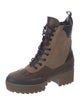 Louis Vuitton LV Monogram Suede Combat Boots
