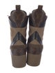Louis Vuitton LV Monogram Suede Combat Boots