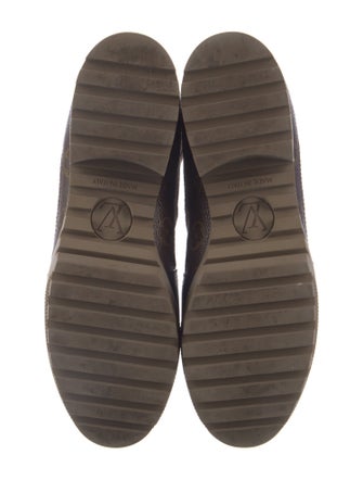 Louis Vuitton LV Monogram Suede Combat Boots