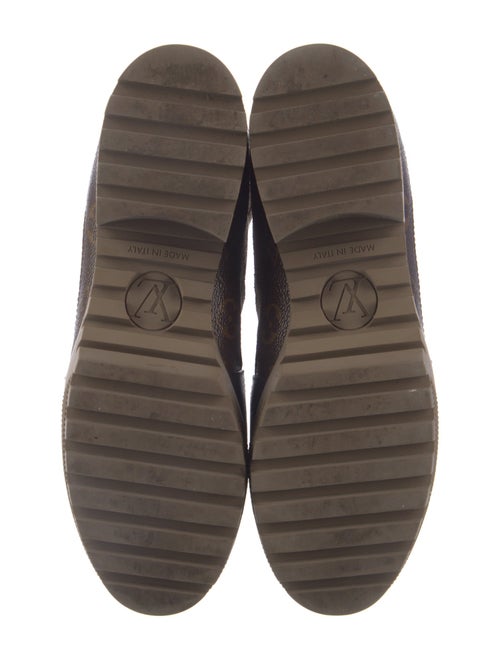 Louis Vuitton LV Monogram Suede Combat Boots