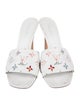 Louis Vuitton LV Monogram Leather Slides