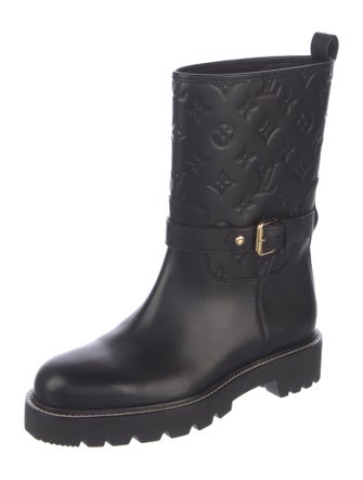 Louis Vuitton LV Monogram Leather Moto Boots