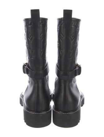 Louis Vuitton LV Monogram Leather Moto Boots
