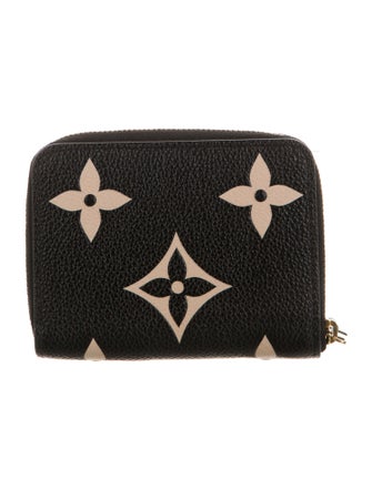 Louis Vuitton LV Monogram Empreinte Leather Zippy Coin Purse