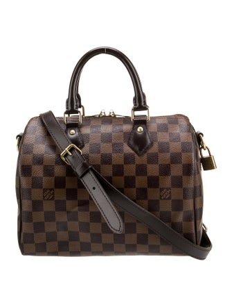 Louis Vuitton Damier Ebene Speedy Bandouliere 25