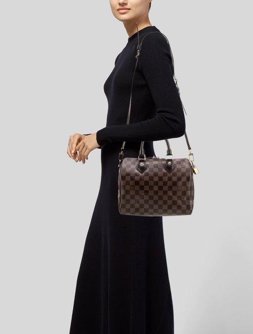 Louis Vuitton Damier Ebene Speedy Bandouliere 25