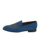 Louis Vuitton Suede Studded Accents Loafers