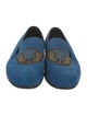 Louis Vuitton Suede Studded Accents Loafers