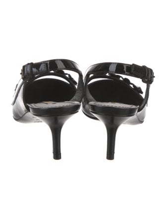 Louis Vuitton Patent Leather Slingback Pumps