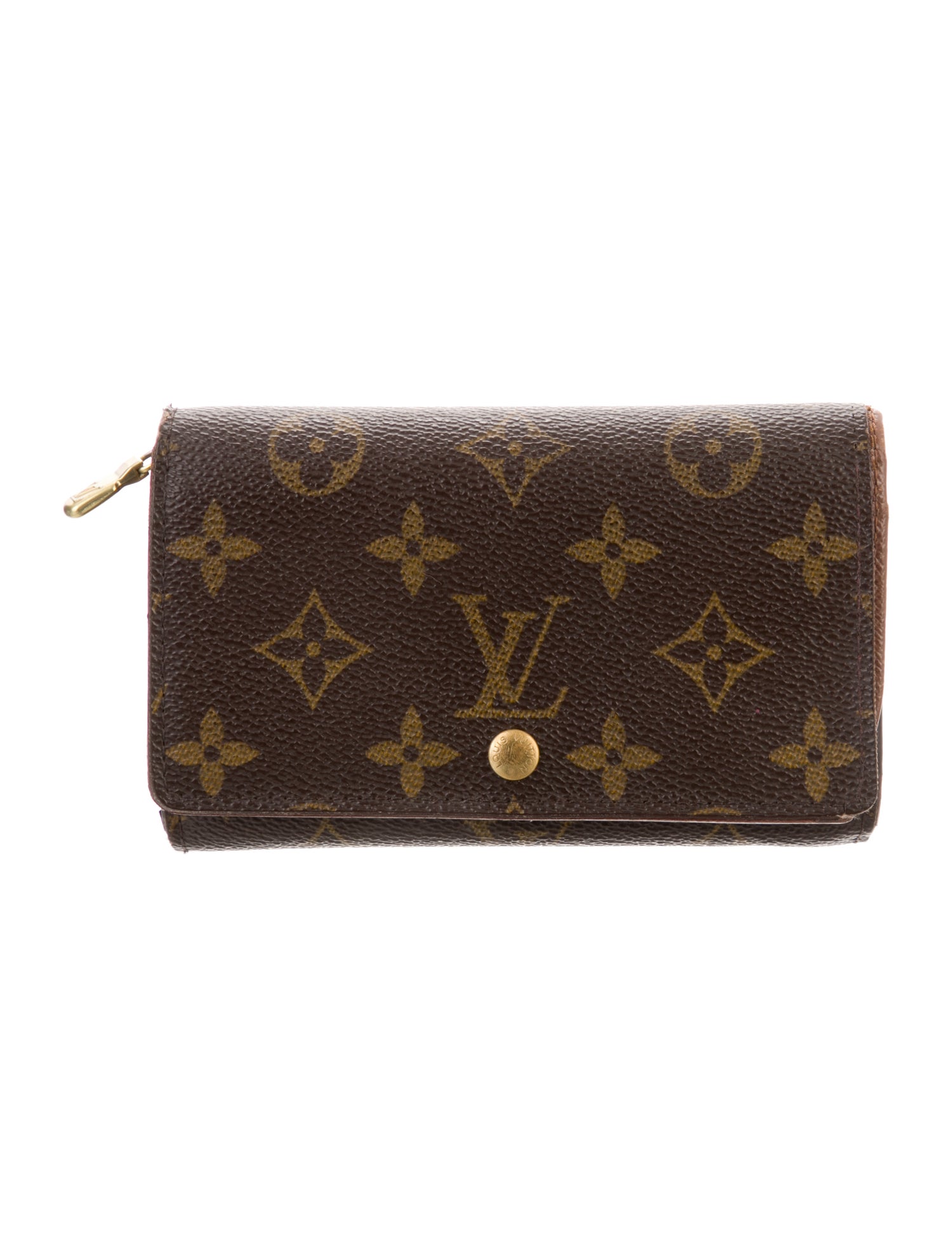 Louis Vuitton LV Monogram Coated Canvas Trésor Wallet