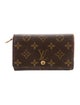 Louis Vuitton LV Monogram Coated Canvas Trésor Wallet