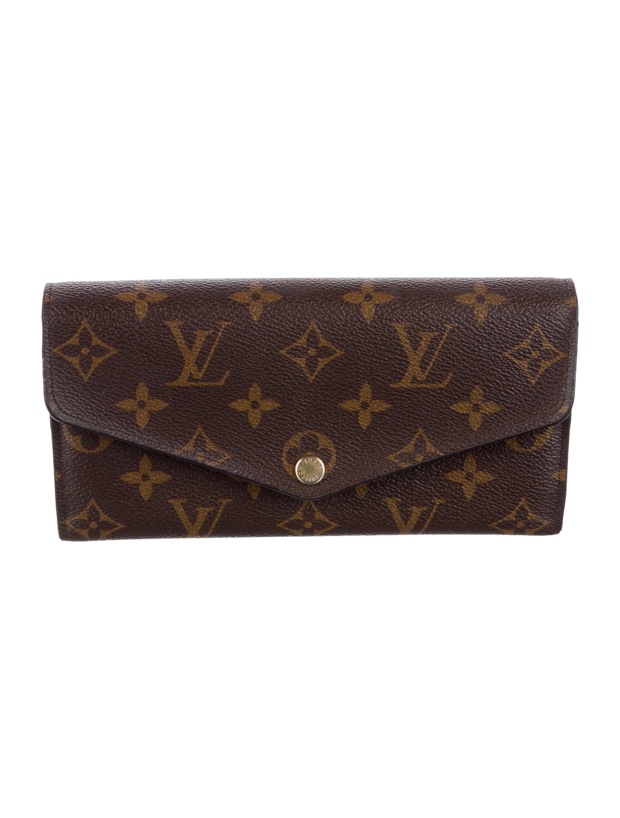 Louis Vuitton Monogram Pattern Coated Canvas Sarah Wallet