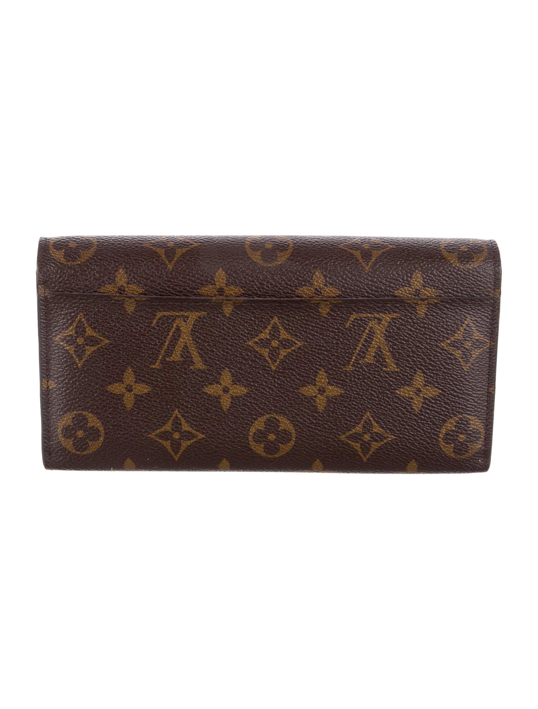 Louis Vuitton Monogram Pattern Coated Canvas Sarah Wallet