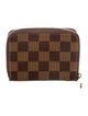 Louis Vuitton Damier Ebene Pattern Coated Canvas Zippy Coin Purse