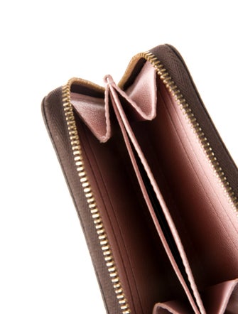 Louis Vuitton Damier Ebene Pattern Coated Canvas Zippy Coin Purse