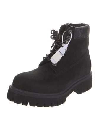Louis Vuitton x Timberland 2024 LV Monogram Combat Boots