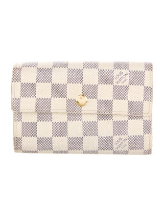 Louis Vuitton Damier Azur Pattern Coated Canvas Alexandra Wallet