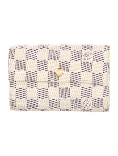 Louis Vuitton Damier Azur Pattern Coated Canvas Alexandra Wallet
