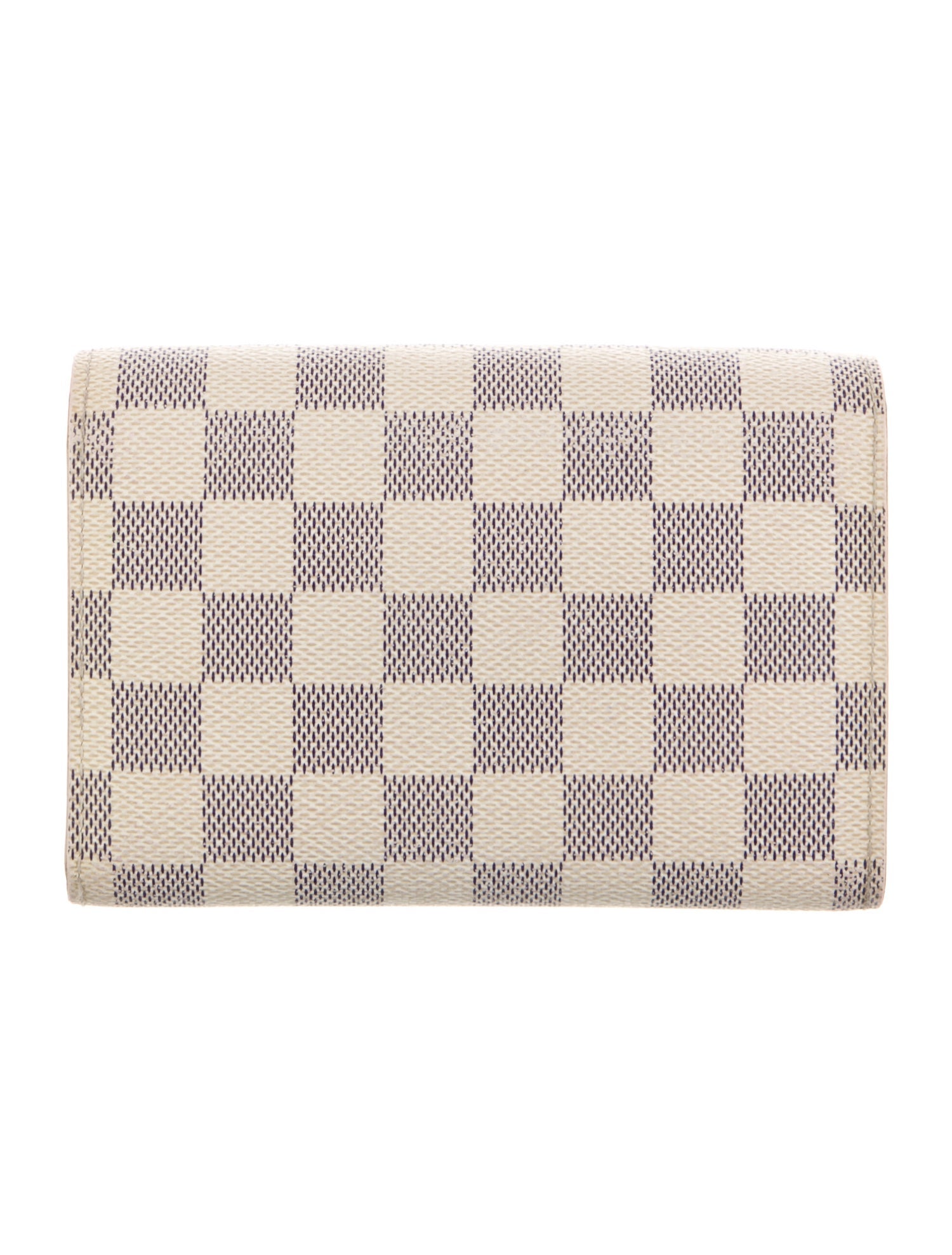 Louis Vuitton Damier Azur Pattern Coated Canvas Alexandra Wallet
