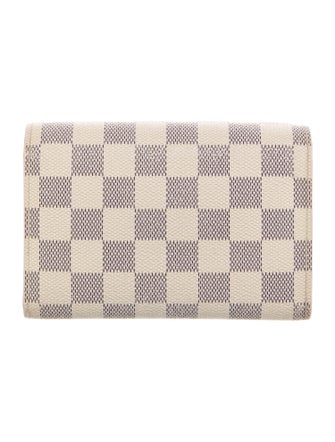 Louis Vuitton Damier Azur Pattern Coated Canvas Alexandra Wallet